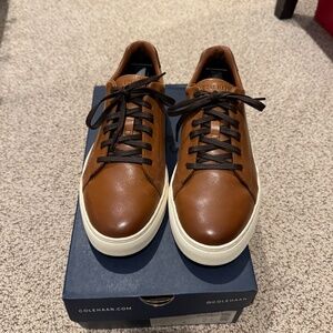Cole Haan Men's Grand Kittery Court  Sneaker, British Tan - Size 8